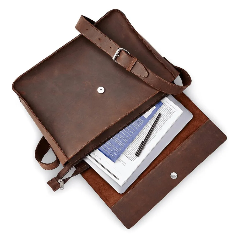 The Gabriel Leather Messenger Bag