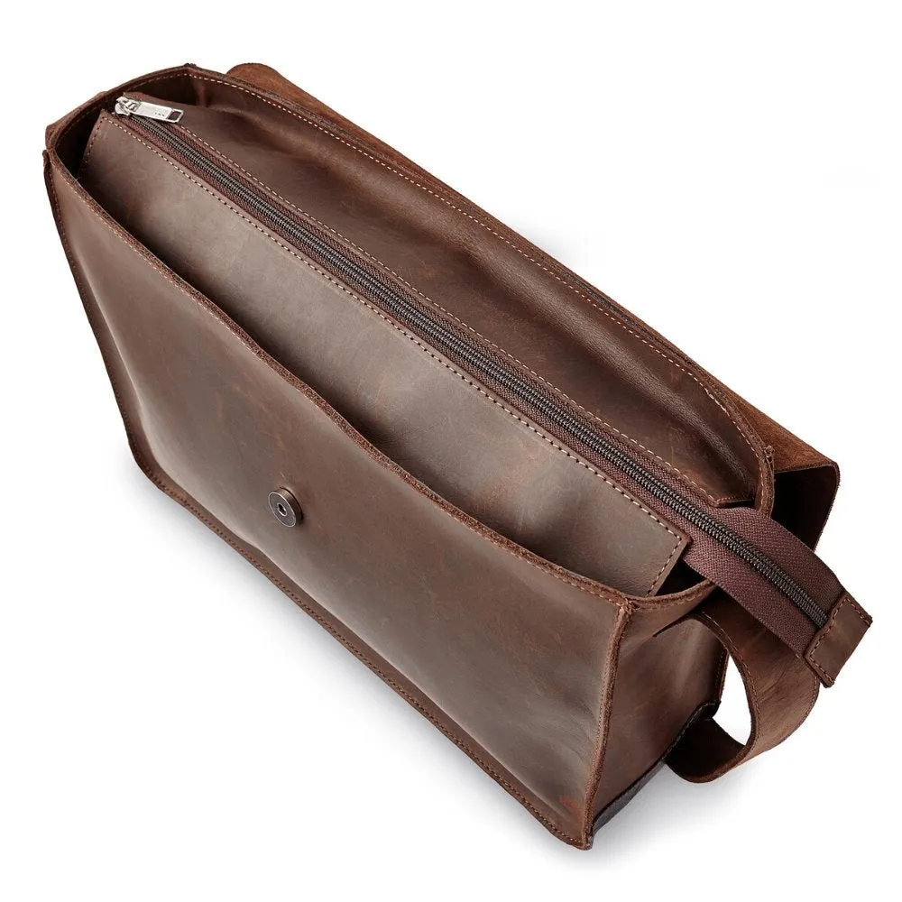 The Gabriel Leather Messenger Bag