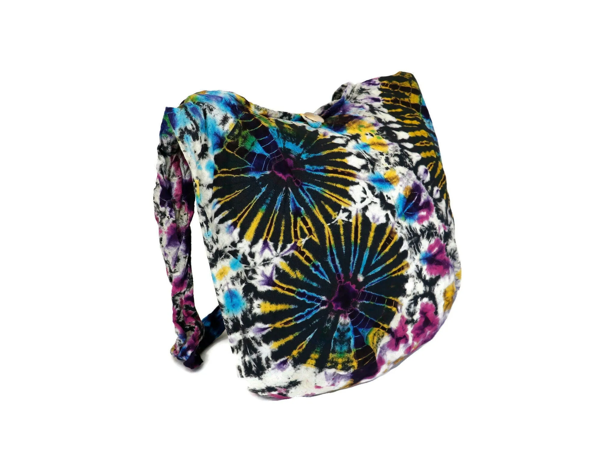 Tie Dye Bag Hobo Purse Handmade Crossbody Sling Shoulder cotton Messenger Bags Top Zipper