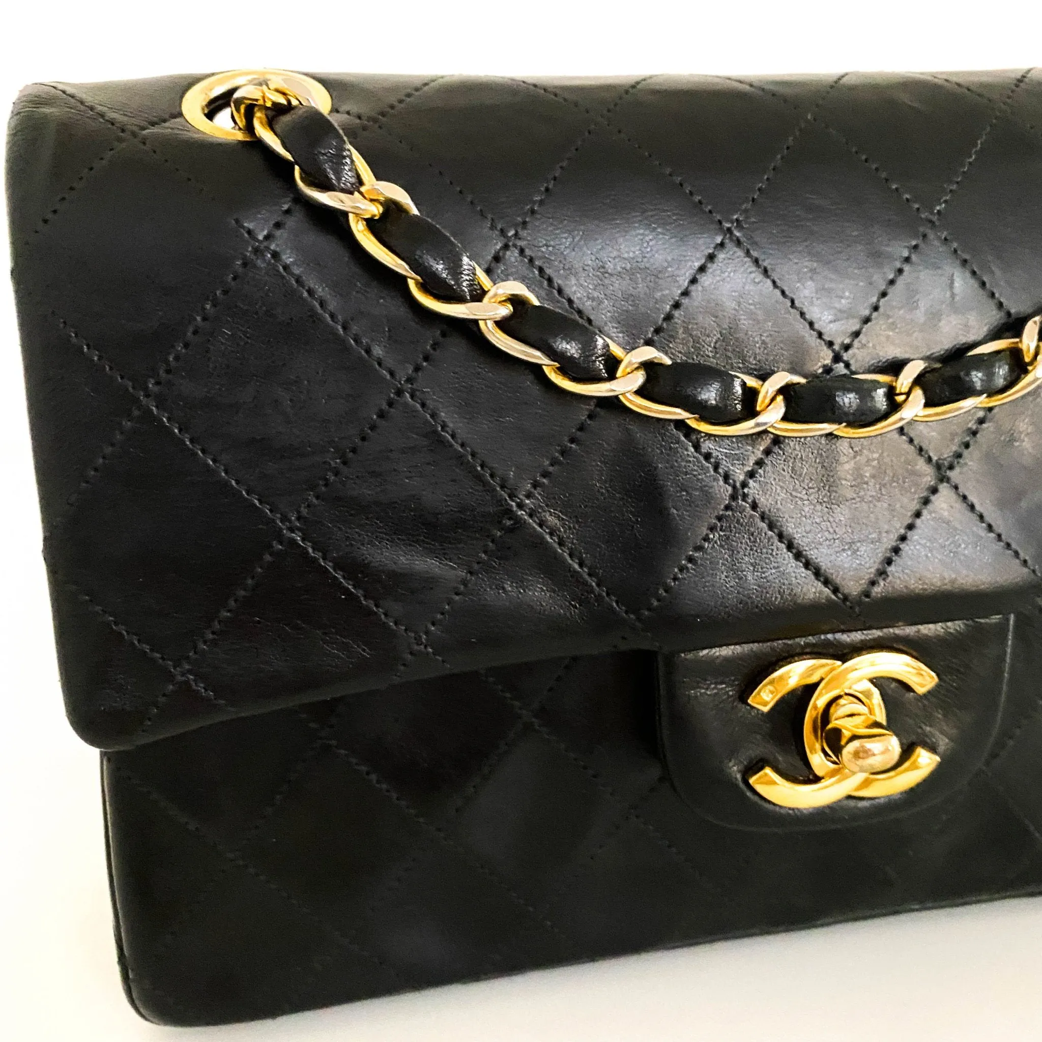 Timeless Classic Small Double Flap Bag Quilted Lambskin