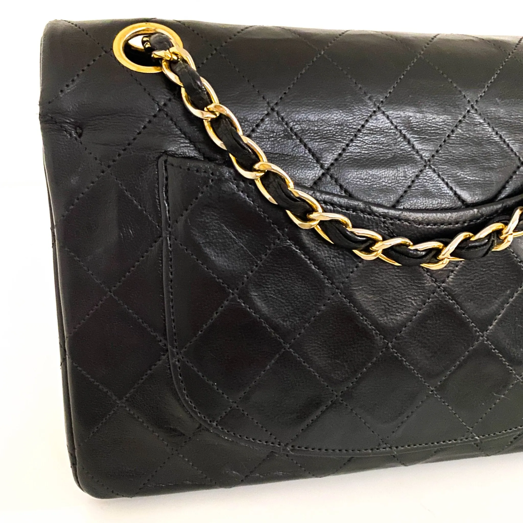 Timeless Classic Small Double Flap Bag Quilted Lambskin