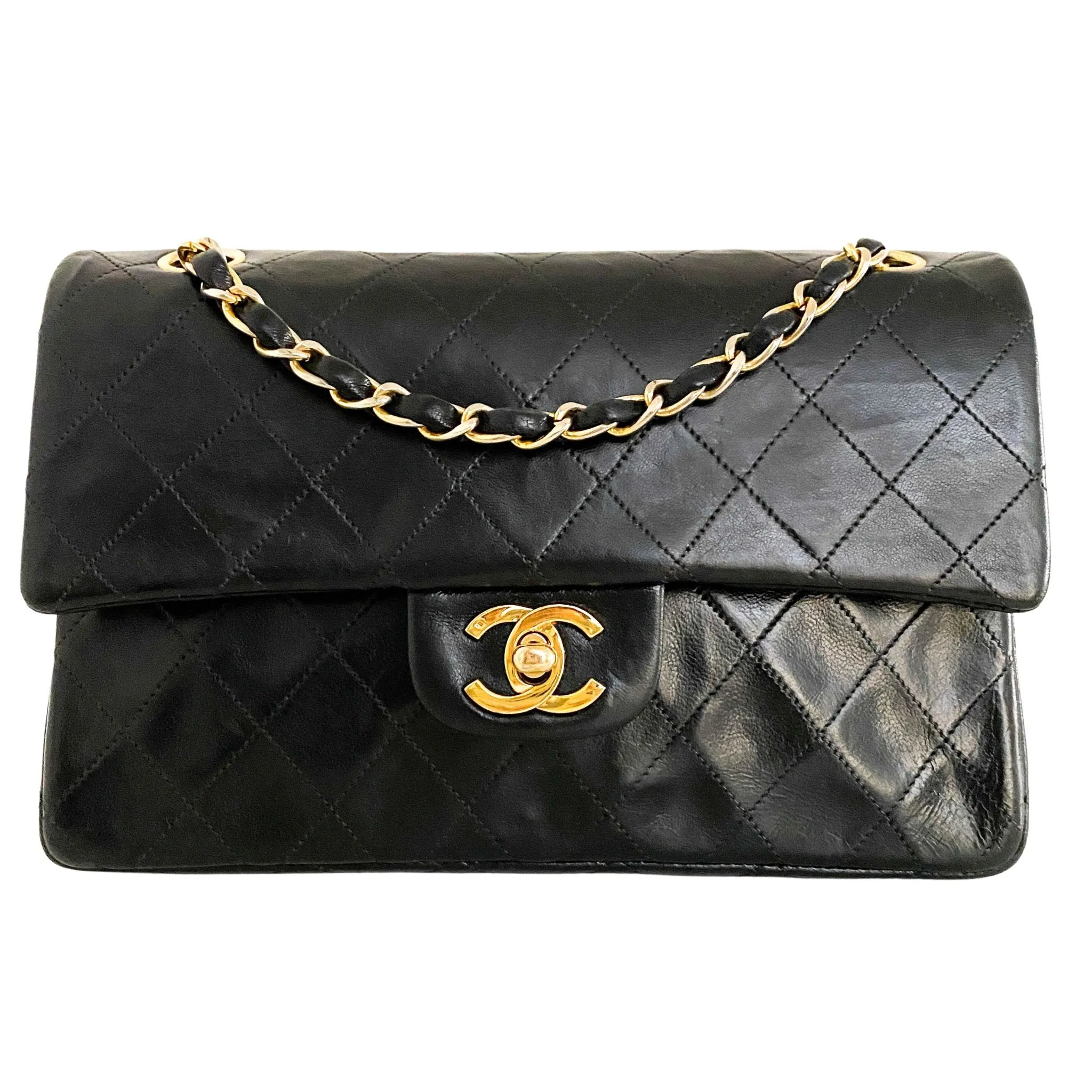 Timeless Classic Small Double Flap Bag Quilted Lambskin