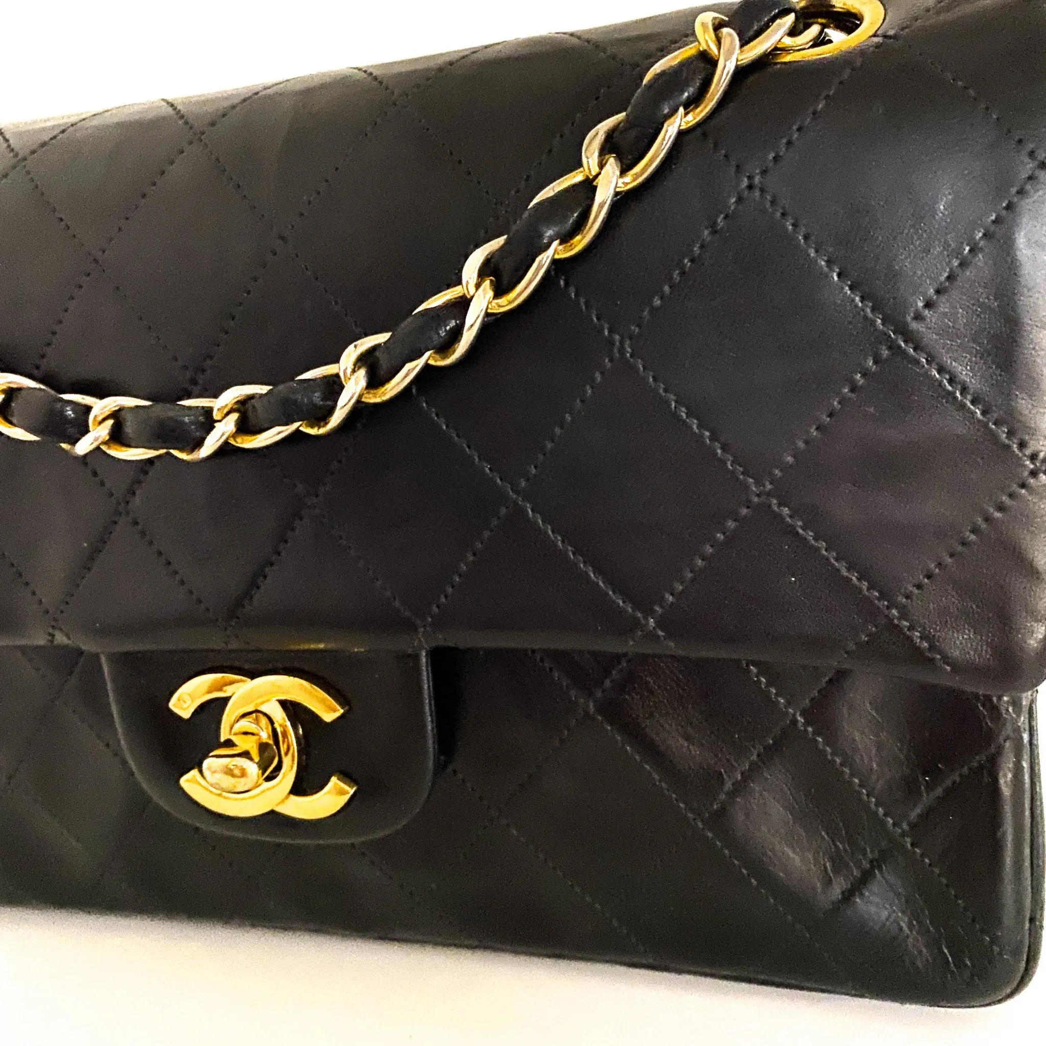 Timeless Classic Small Double Flap Bag Quilted Lambskin