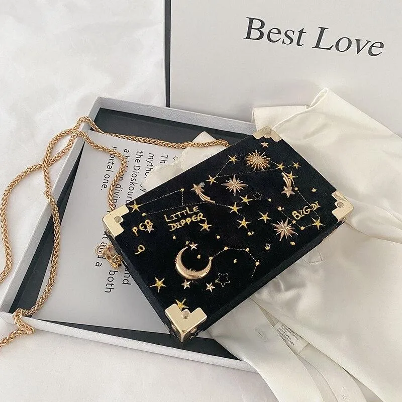 Vvsha Christmas Gift luxury Metal Badge Box Shape Handbag Purse Chain Party Clutch Bag new Kawaii Shoulder Crossbody Messenger Bags for women 1119