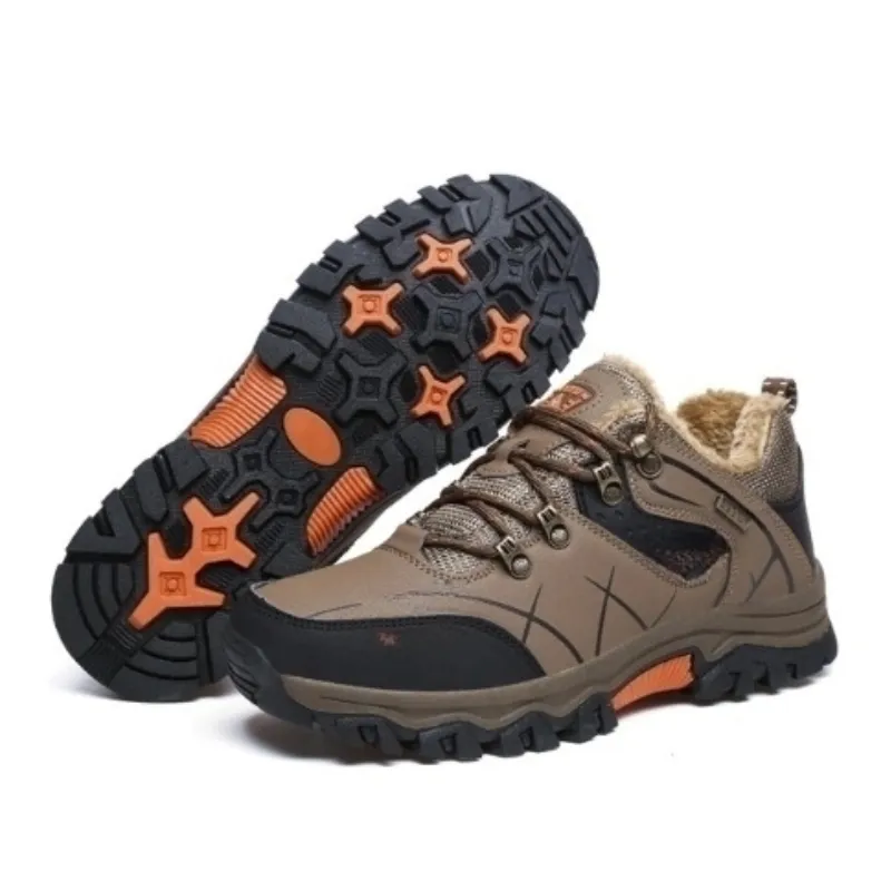 Winter Waterproof Snow Boots With Fur
