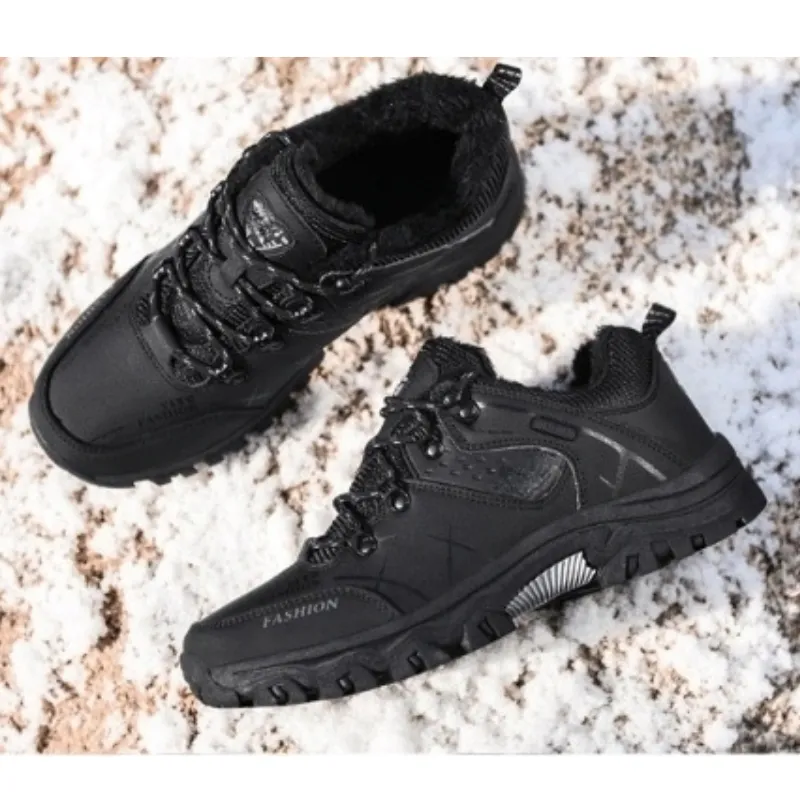 Winter Waterproof Snow Boots With Fur