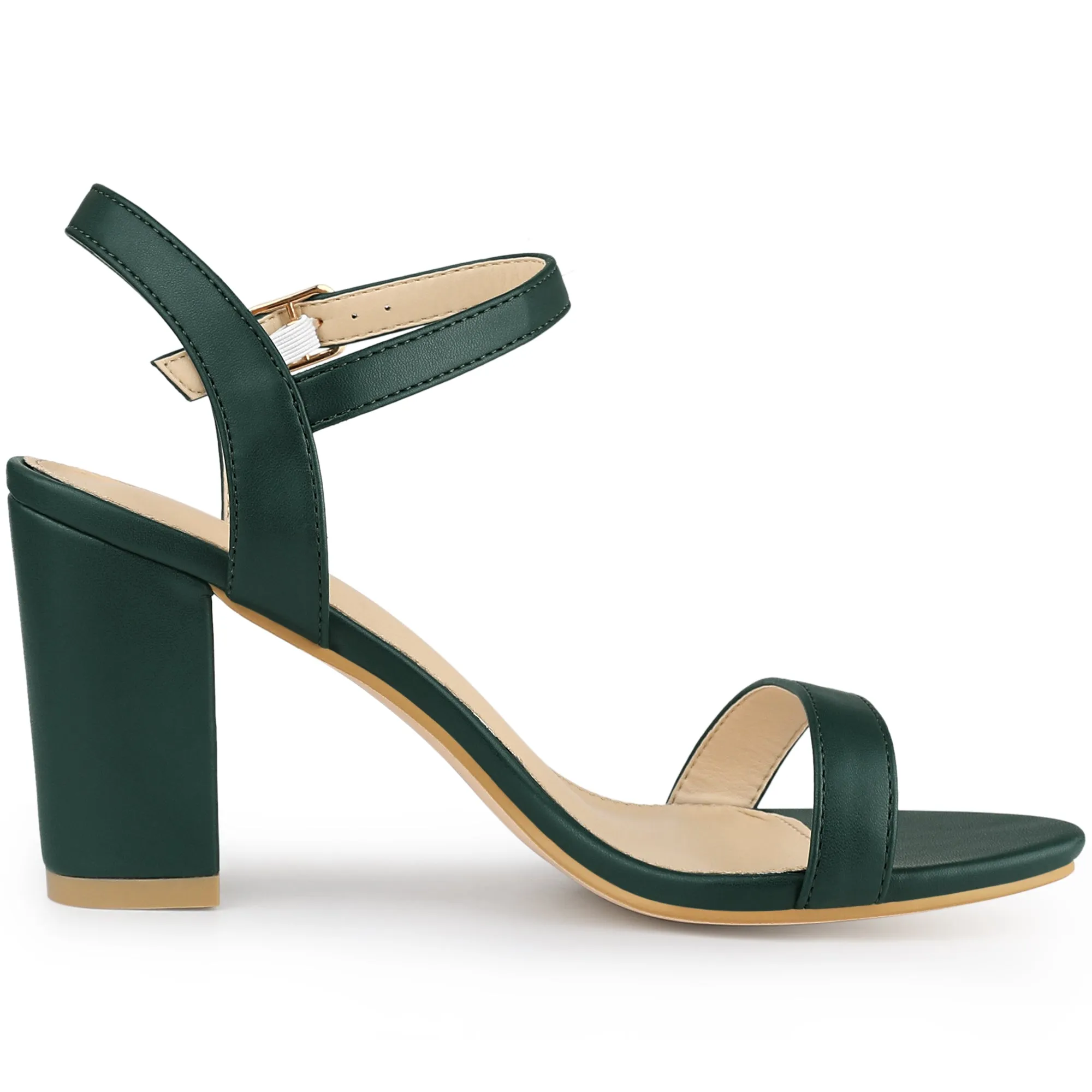 Women's Chunky High Heels Ankle Strap Heeled Sandals