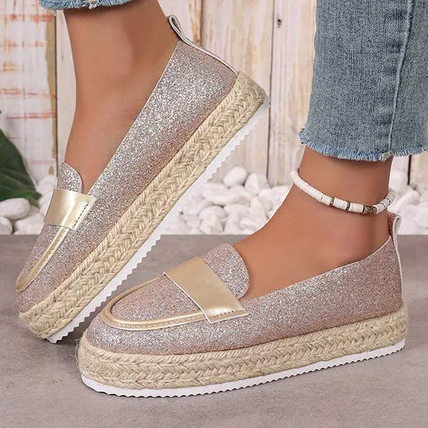 Women's Sequin Casual Slip-On Shoes 31166864C