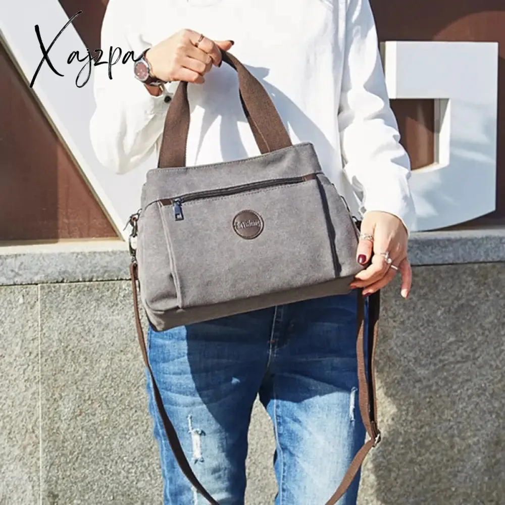 Xajzpa - Women's Canvas Bag Handbags Shoulder Bags Messenger Bags Crossbody Bags Tote Large Capacity Work Bags bags for women