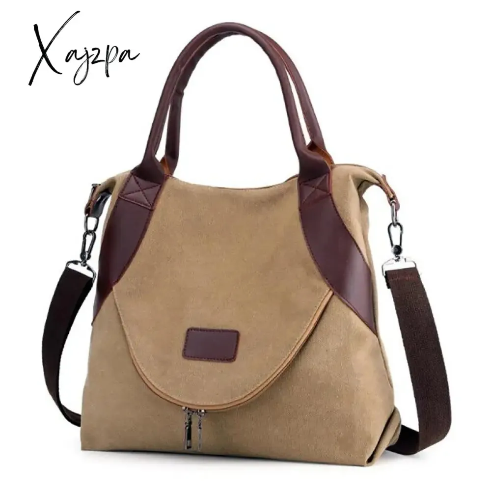 Xajzpa - Women's Canvas Bag Handbags Shoulder Bags Messenger Bags Crossbody Bags Tote Large Capacity Work Bags bags for women