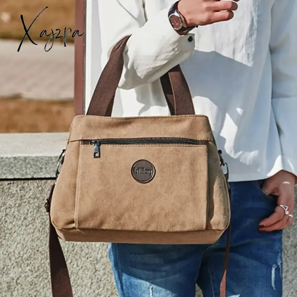 Xajzpa - Women's Canvas Bag Handbags Shoulder Bags Messenger Bags Crossbody Bags Tote Large Capacity Work Bags bags for women