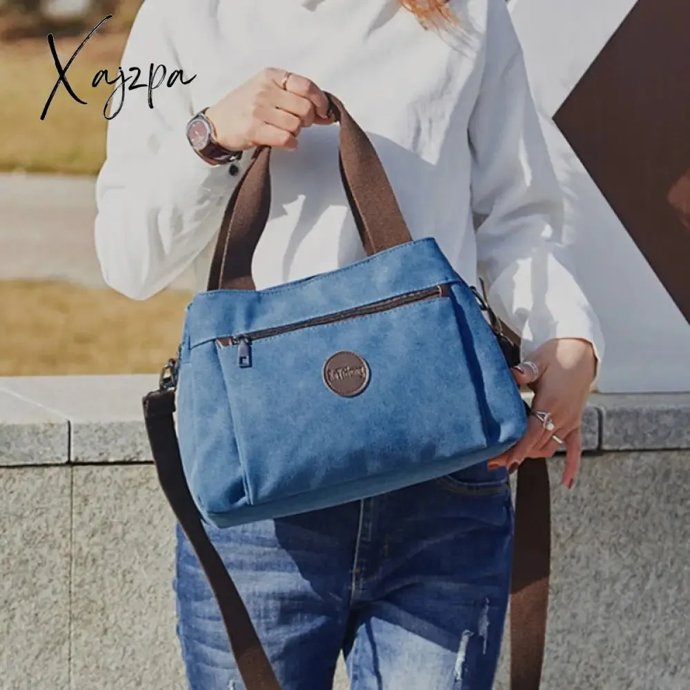 Xajzpa - Women's Canvas Bag Handbags Shoulder Bags Messenger Bags Crossbody Bags Tote Large Capacity Work Bags bags for women