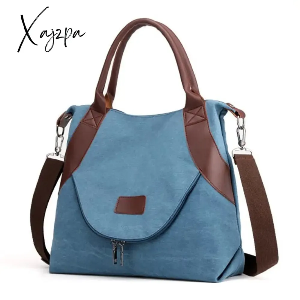 Xajzpa - Women's Canvas Bag Handbags Shoulder Bags Messenger Bags Crossbody Bags Tote Large Capacity Work Bags bags for women