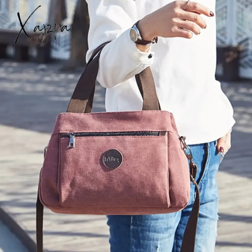 Xajzpa - Women's Canvas Bag Handbags Shoulder Bags Messenger Bags Crossbody Bags Tote Large Capacity Work Bags bags for women