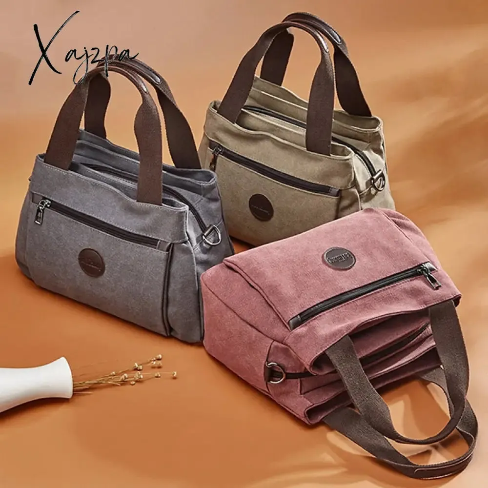 Xajzpa - Women's Canvas Bag Handbags Shoulder Bags Messenger Bags Crossbody Bags Tote Large Capacity Work Bags bags for women